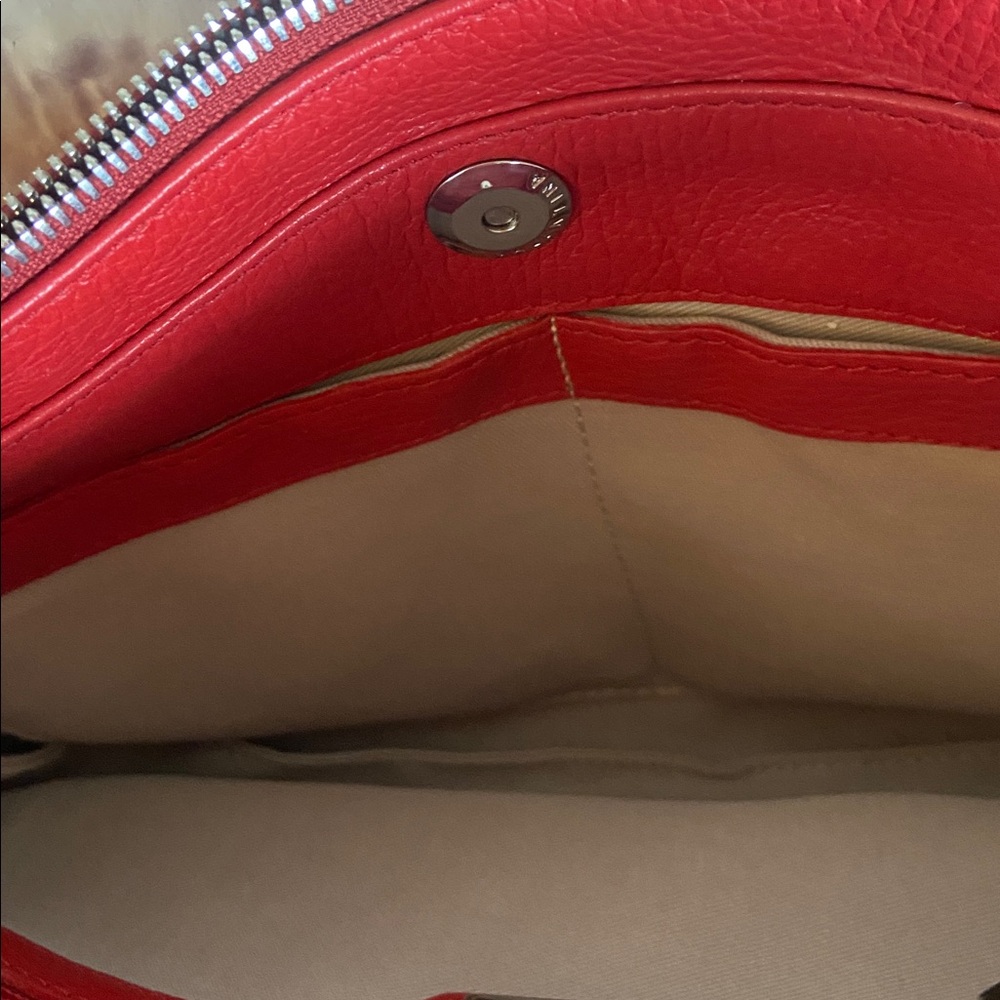 Valentina red leather Crossbody bag - Picture 7 of 9